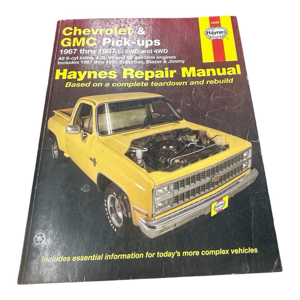 Haynes Repair Manual 24064 Chevrolet & GMC Pick-Ups 1967-1987 used